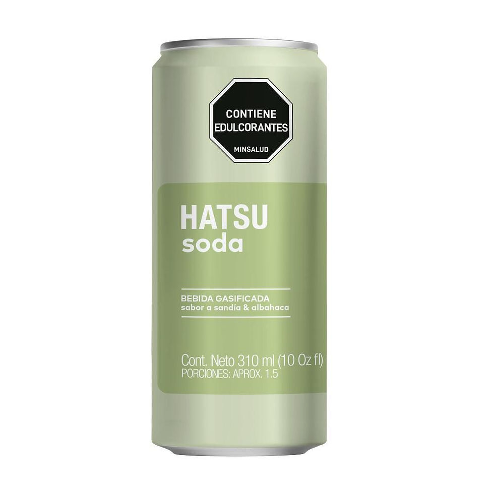 Soda Hatsu Sandía Albahaca Lata (310 Ml)
