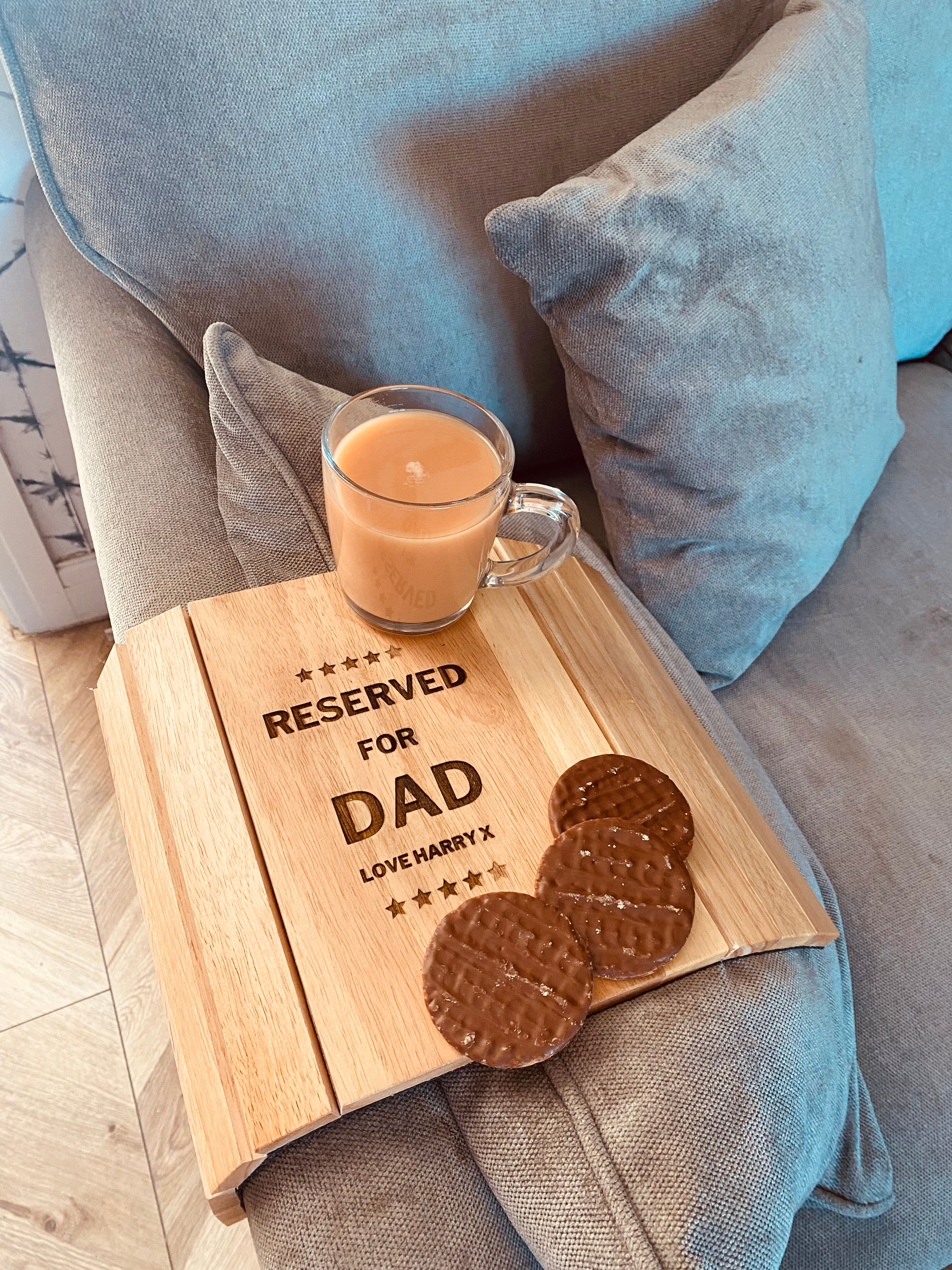 Personalised Engraved Arm Rest Tray