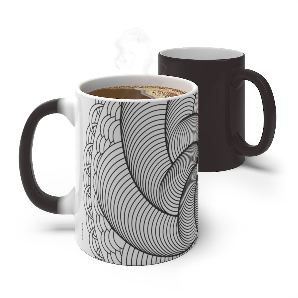 Helix Sacred Geometry Mandala Color Changing Mug