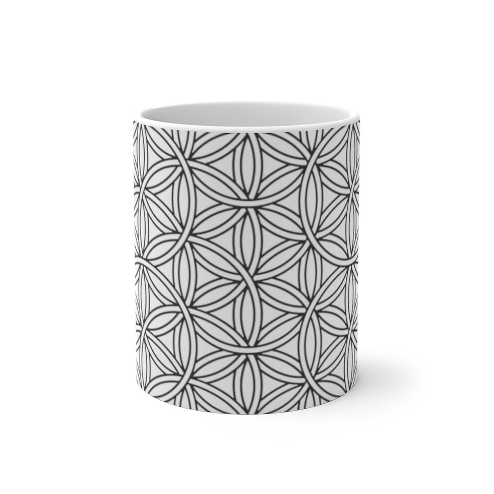 Thumbnail: Flower of Life Sacred Geometry Color Changing Mug