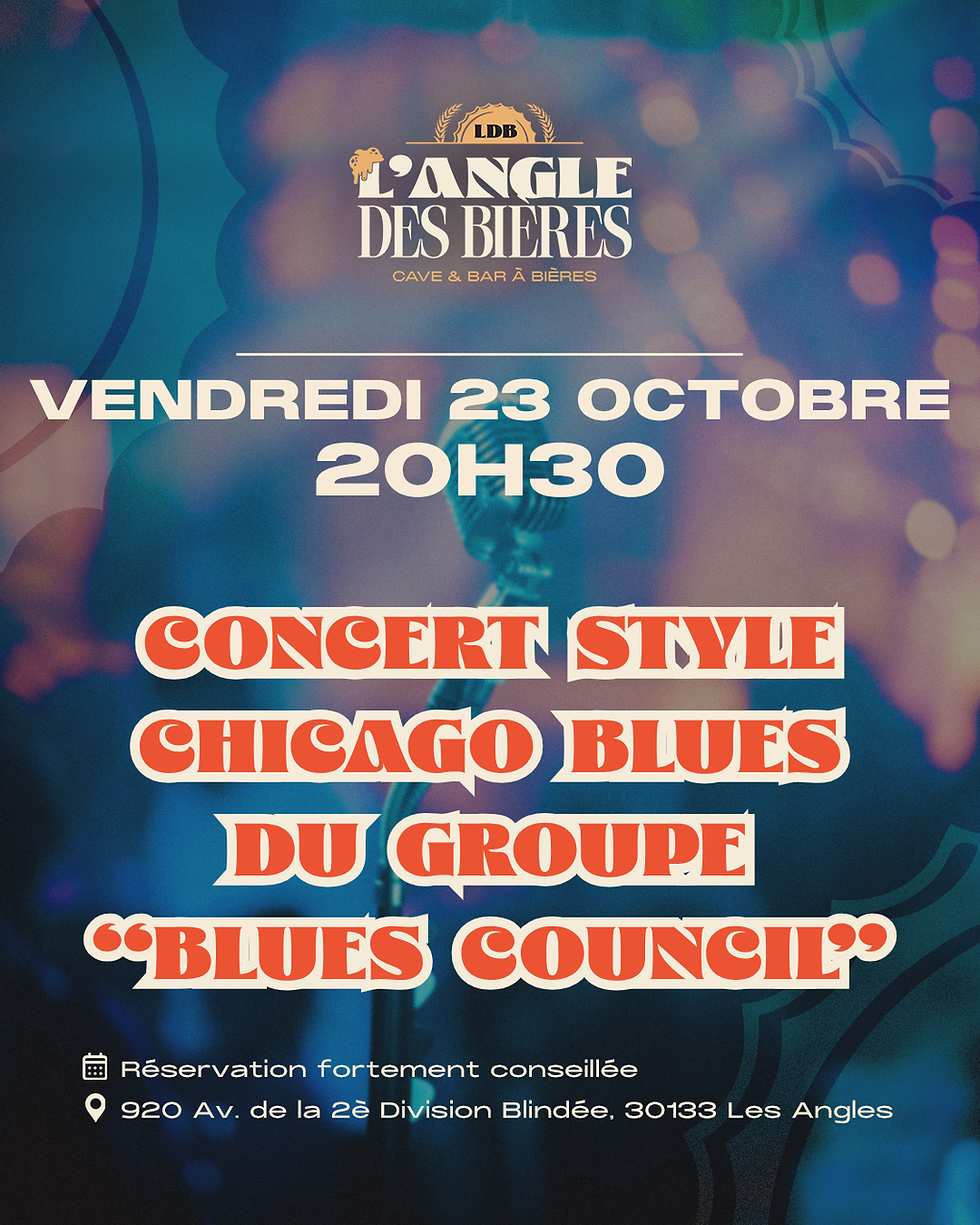 Concert style CHICAGO BLUES du groupe "BLUES CONCIL"