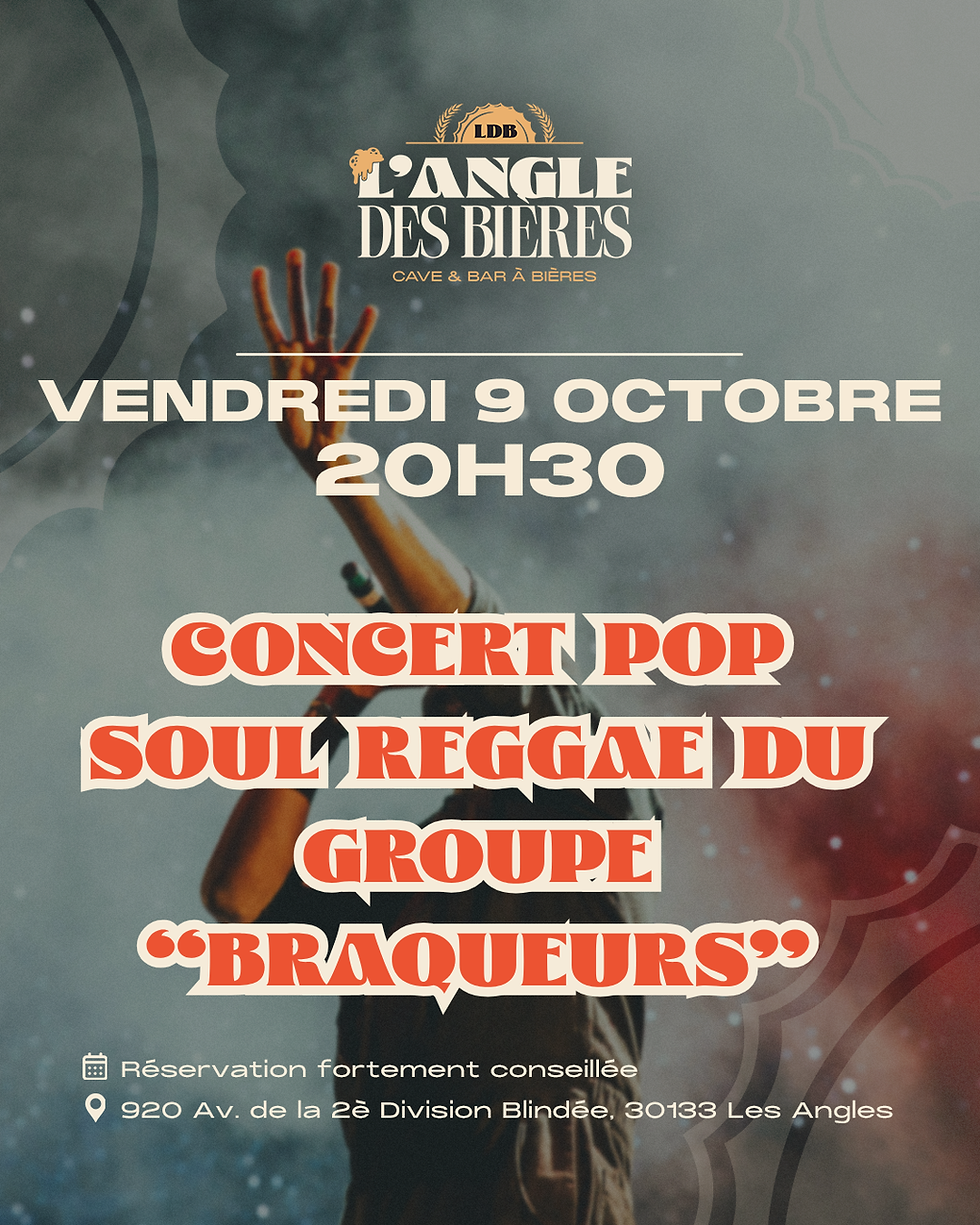 Concert POP / SOUL / REGGAE du groupe "BRAQUEURS"