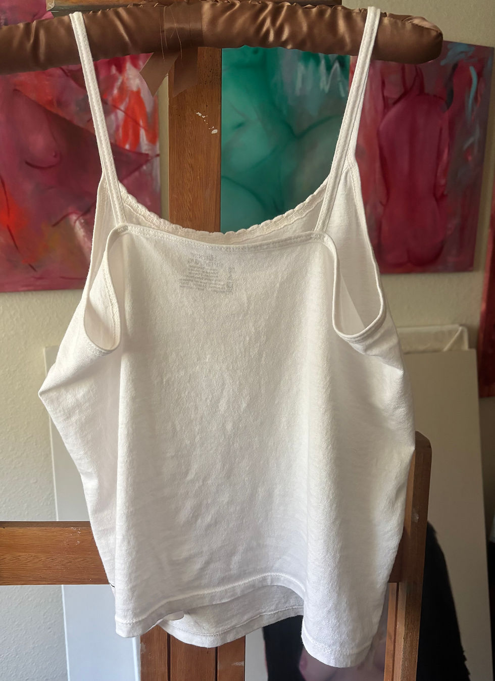 Thumbnail: hand painted white cami