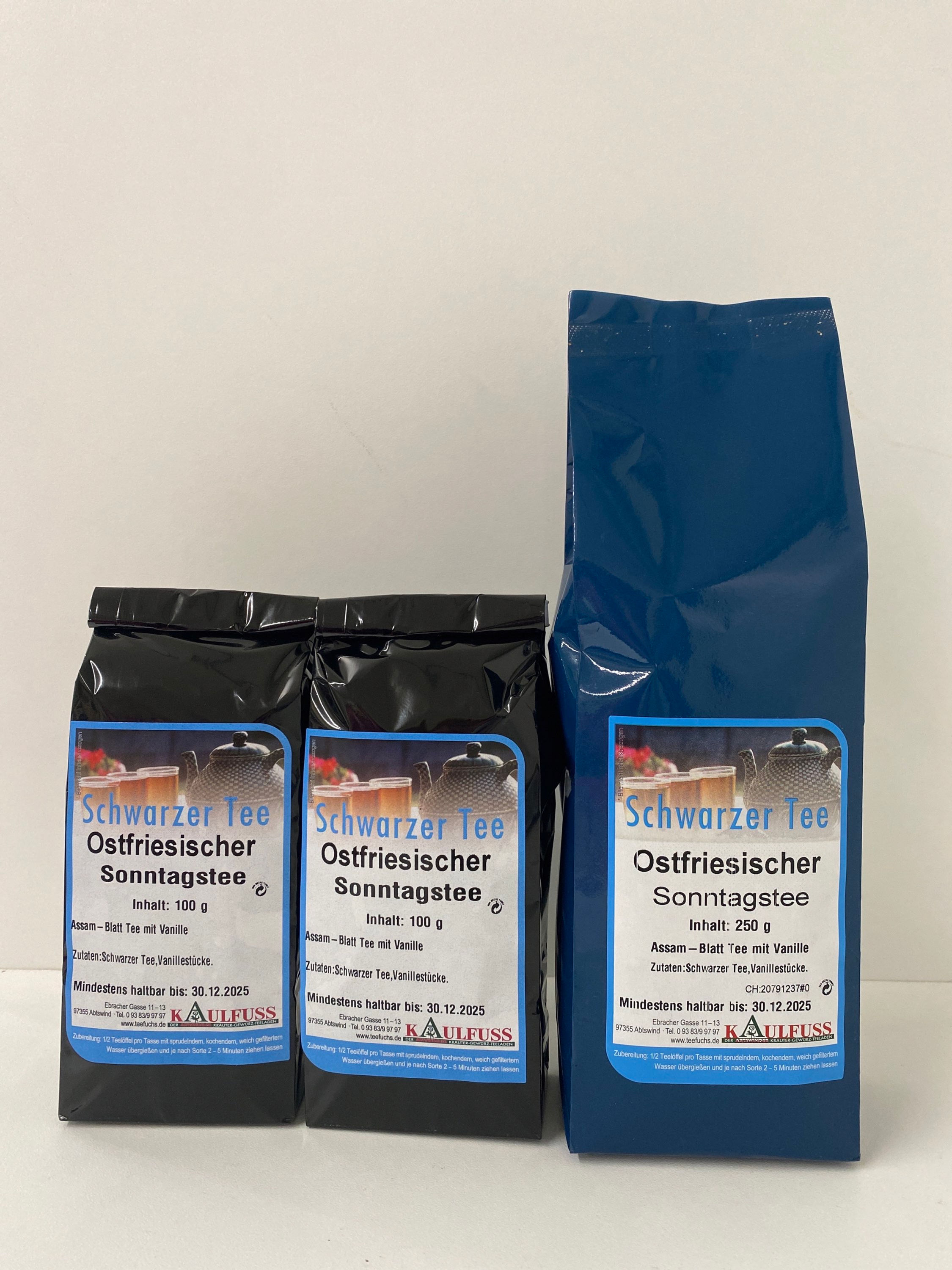 Ostfriesischer Sonntagstee mit Vanillestücken