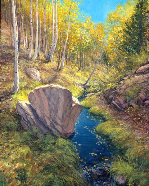 oil landscape painting by travis Humphreys