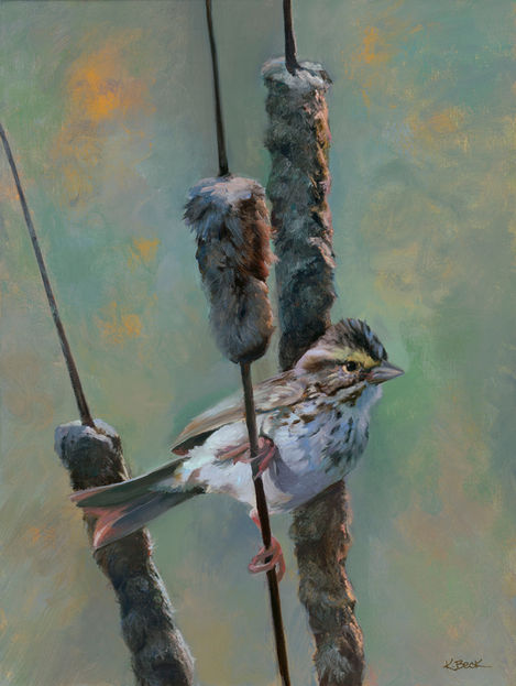 painting of a bird for sale by Kimberly beck