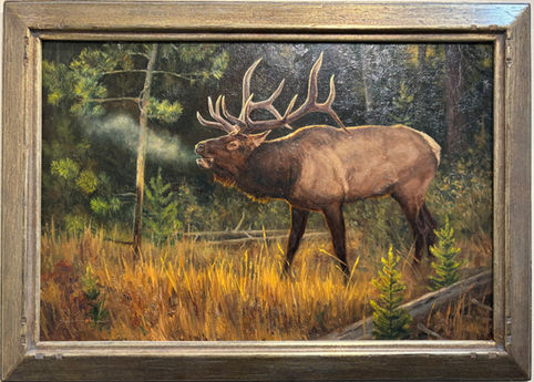 painting of an elk