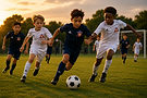 Playing Soccer