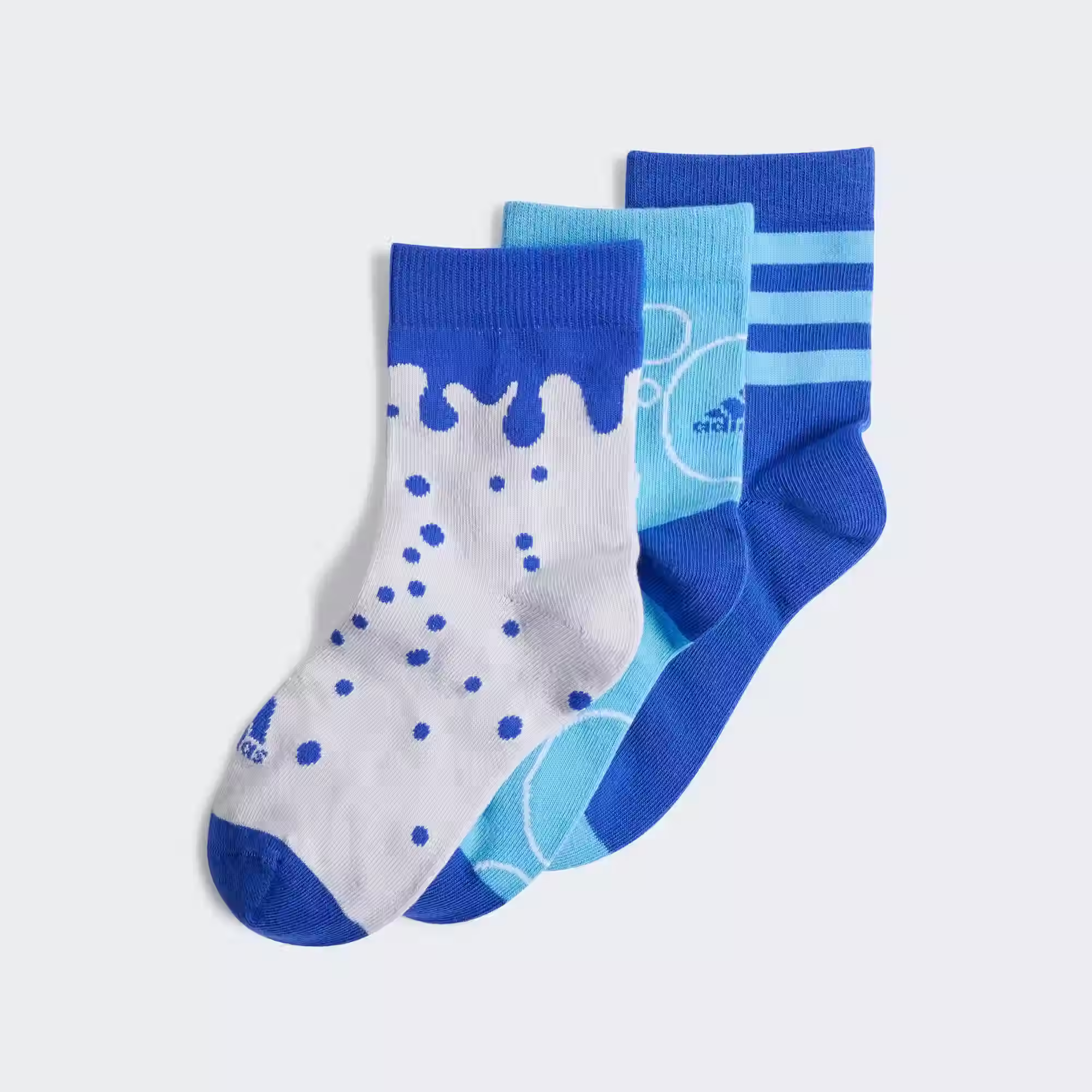 adidas Kids Graphic Socks 3 Pair Pack - KXL
