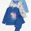 Thumbnail: George Pig 3 Pack Boys Long Pyjamas Peppa Pig PJs - 1-6yrs