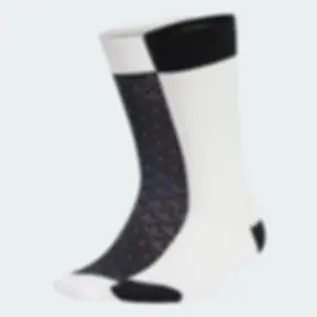 adidas Monogram Crew Socks 2 Pair Pack - Medium & Large