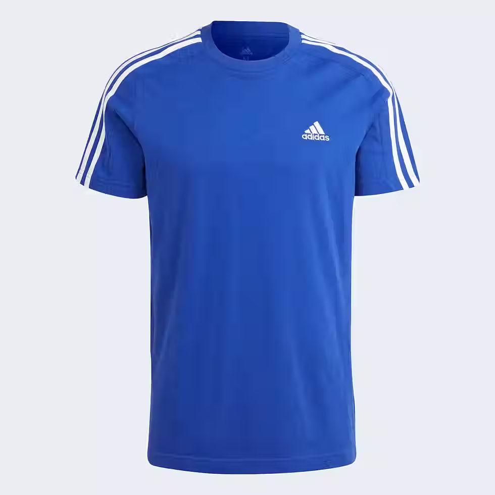 Thumbnail: adidas Essentials Mens Single Jersey T-Shirt - Blue - 2XL(Short)