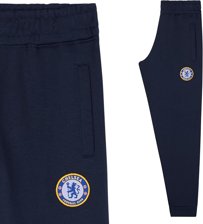 Thumbnail: Chelsea FC Officially Licensed Kids Boys Sweatpants Joggers - Navy Blue