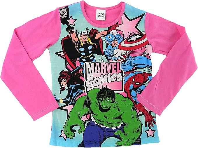 Thumbnail: Officially Licensed Marvel Girls PJs Pyjamas - 5-12yrs