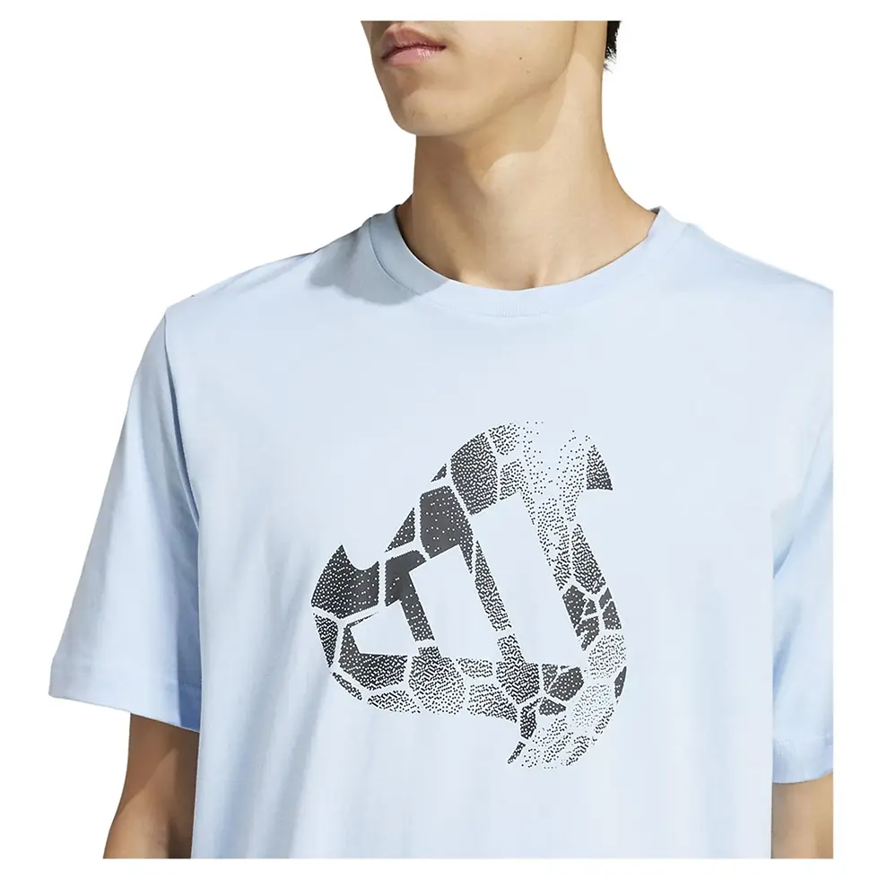 Thumbnail: adidas House Of Tiro Graphic Short Sleeve T-shirt - Blue - 4XL