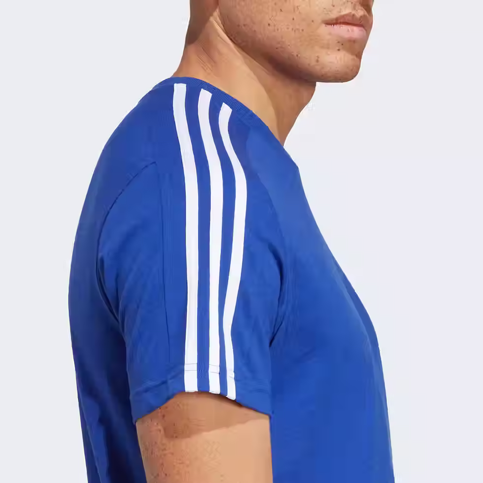 Thumbnail: adidas Essentials Mens Single Jersey T-Shirt - Blue - 2XL(Short)