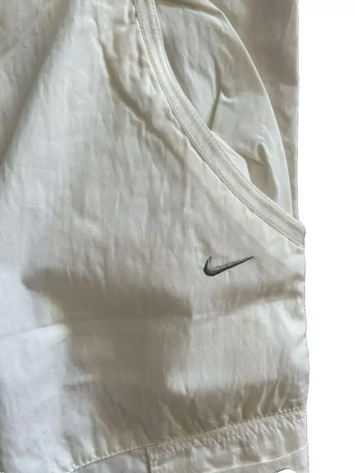 Thumbnail: Nike Womens Dance Fitness Parachute Cargo Pants Trousers - White - Size 36W 28L