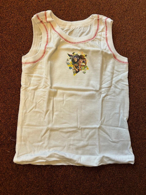 Thumbnail: Disney Kids Toy Story Vests/Underwear 2 Pack Tops