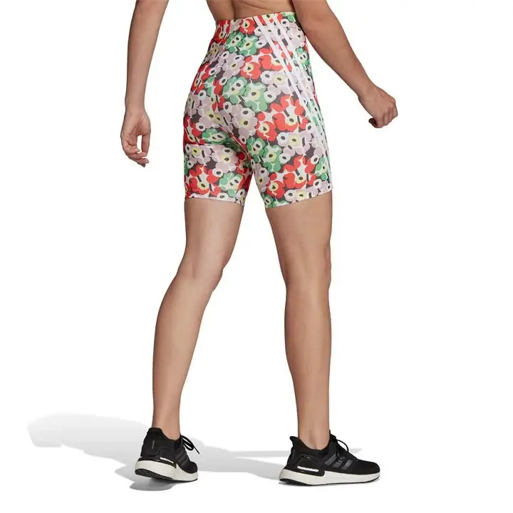 Thumbnail: adidas x Marimekko Flowery Womens Cycling Gym Shorts Floral (RRP £43)