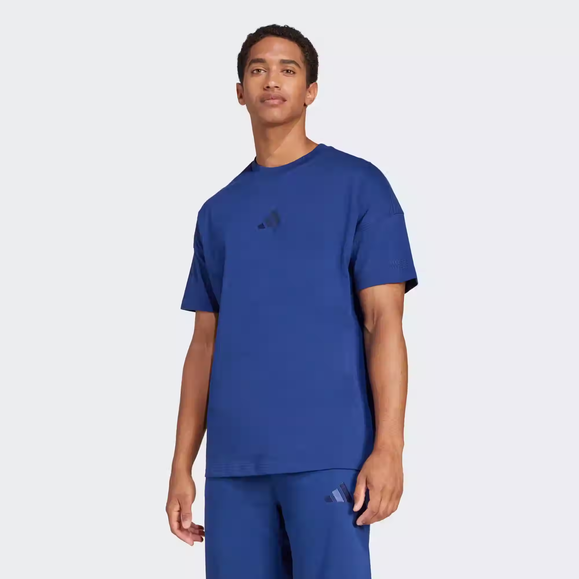 adidas Mens ALL SZN T-Shirt - Blue - Large/5XL/6XL