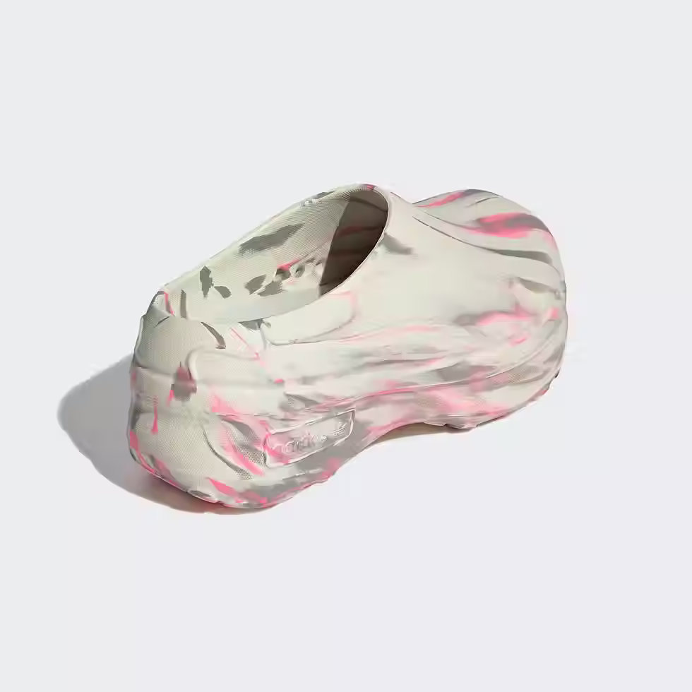 Thumbnail: adidas AdiFOM Stan Smith Mules Slides Sandals | Silver Pebble Pink | Sizes 6-9