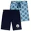 Thumbnail: Manchester City F.C. Mens 2 Pack Lounge Cotton Shorts Sleep PJ, Navy/Sky Blue