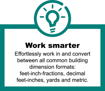 Notes and reminders feature icon for field measurements and project details