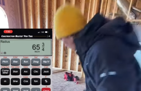 How to calculate an arc radius