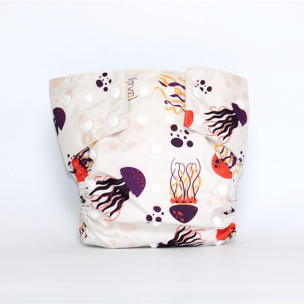Pañal ecológico reutilizable Medusas