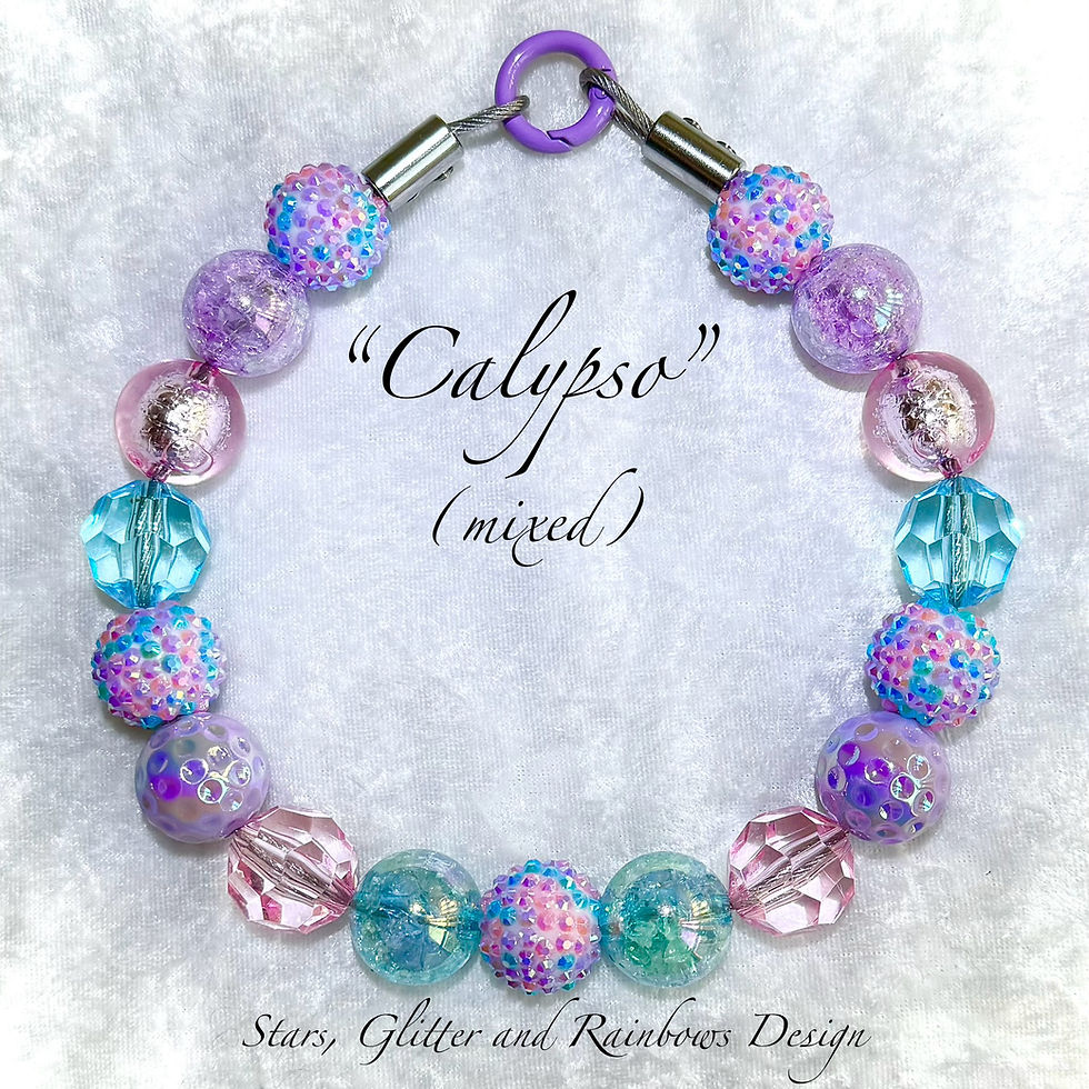 "Calypso" Beaded Dog Collar