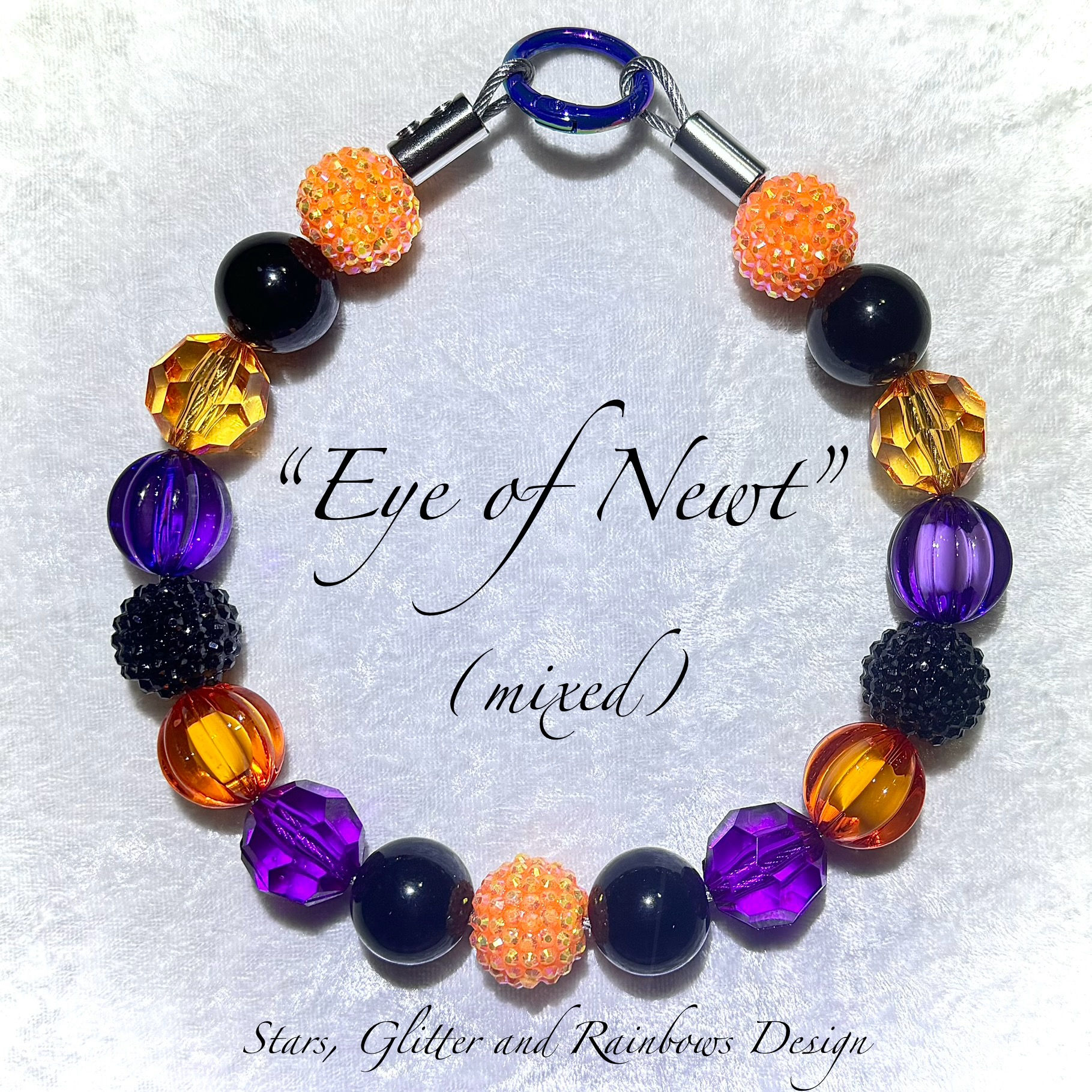 "Eye of Newt" Beaded Dog Collar