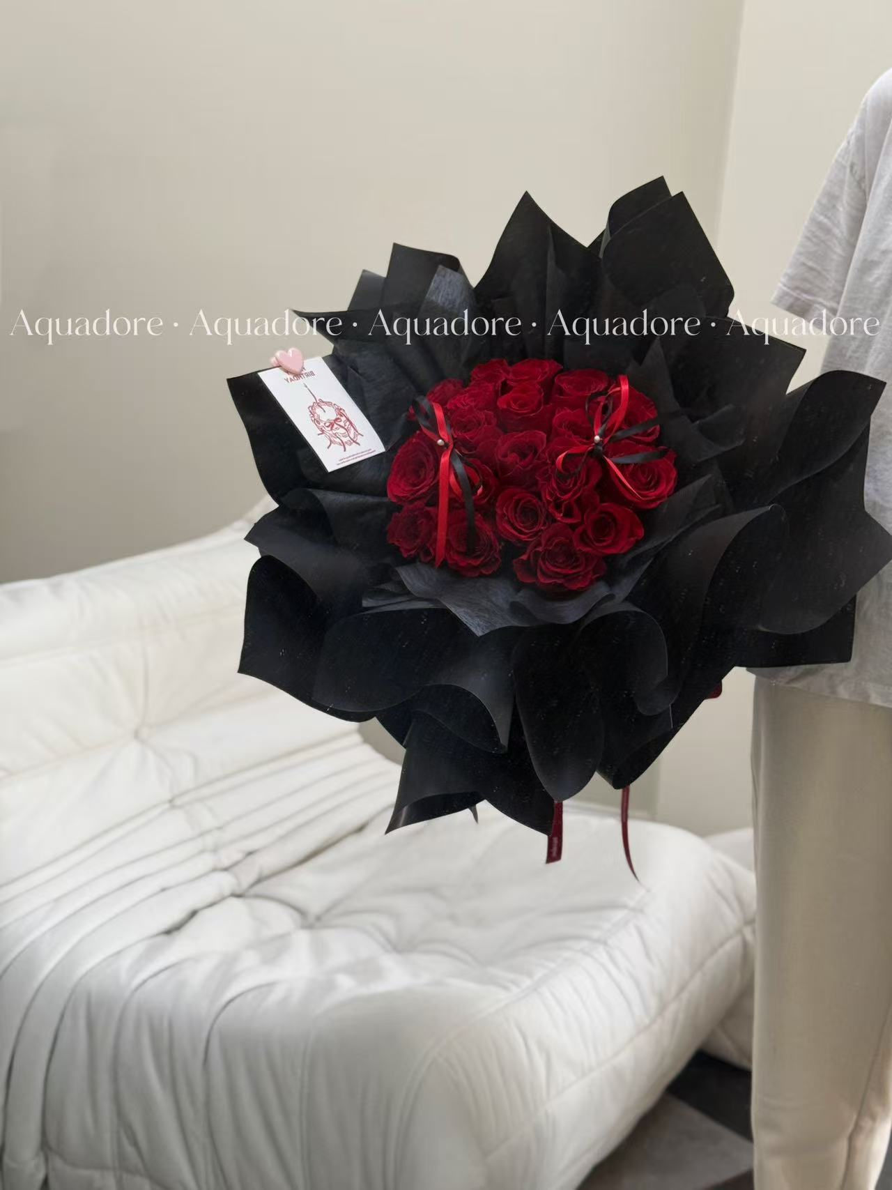 Mini Balletcore rose bouquet (19 roses)