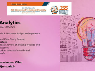 07 Web Analytics : Case Study Outcomes Analysis and experience analysis.