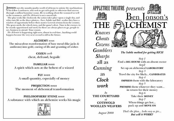 W Alchemist programme outside.jpg