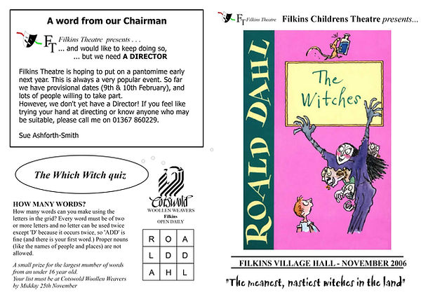 W Witches programme outside.jpg