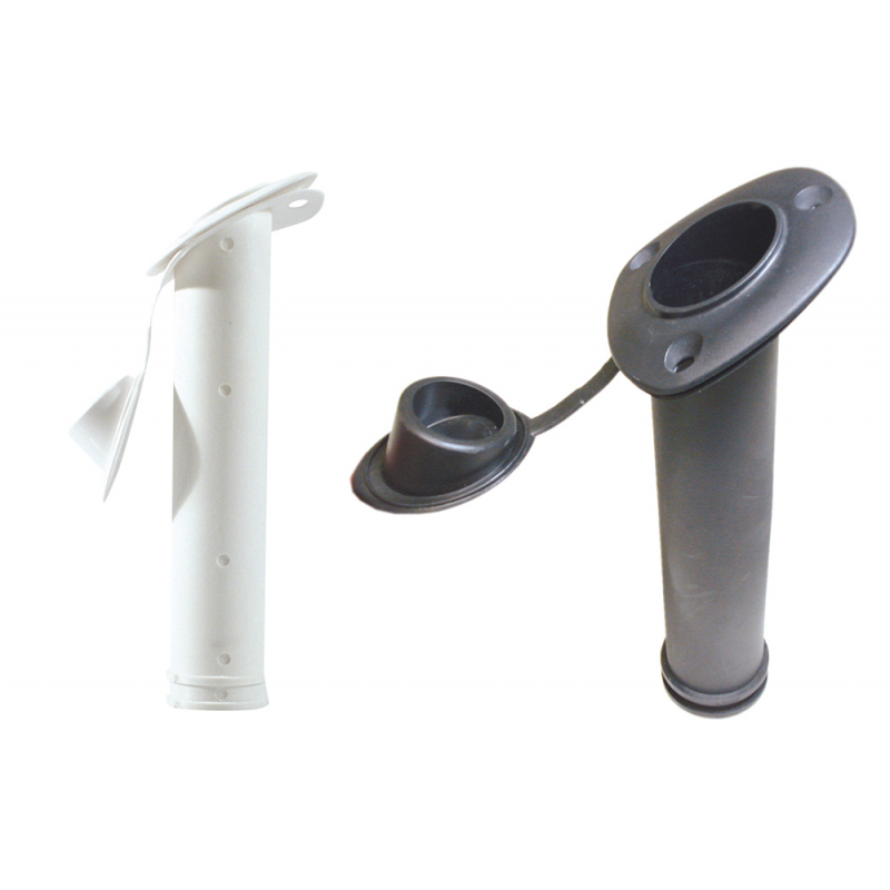 Portacanna incasso nylon bianco + tappo copriforo