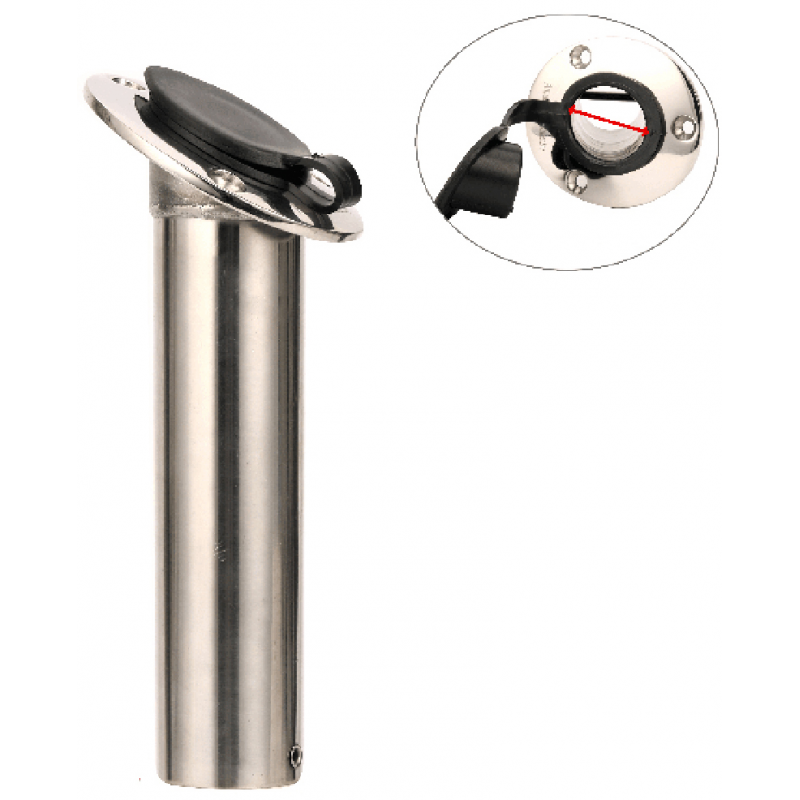 Miniatura: Portacanna inox incasso 90°