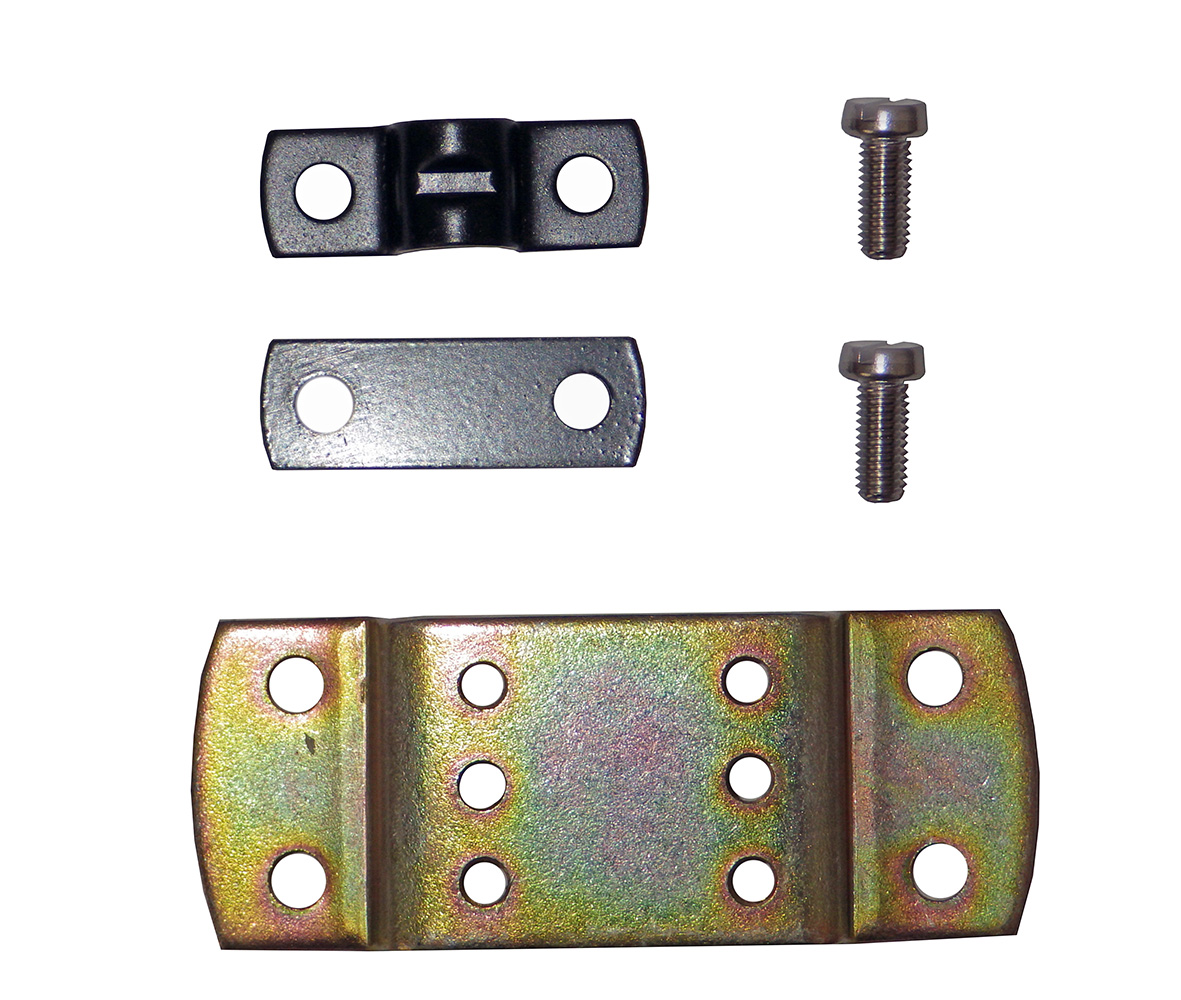 Piastra e cavallotto ferma guaina