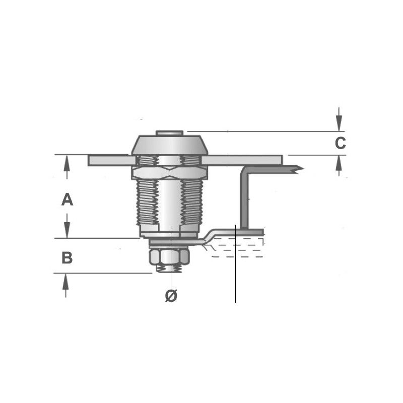 Miniatura: Cilindro ottone unica chiave MM15