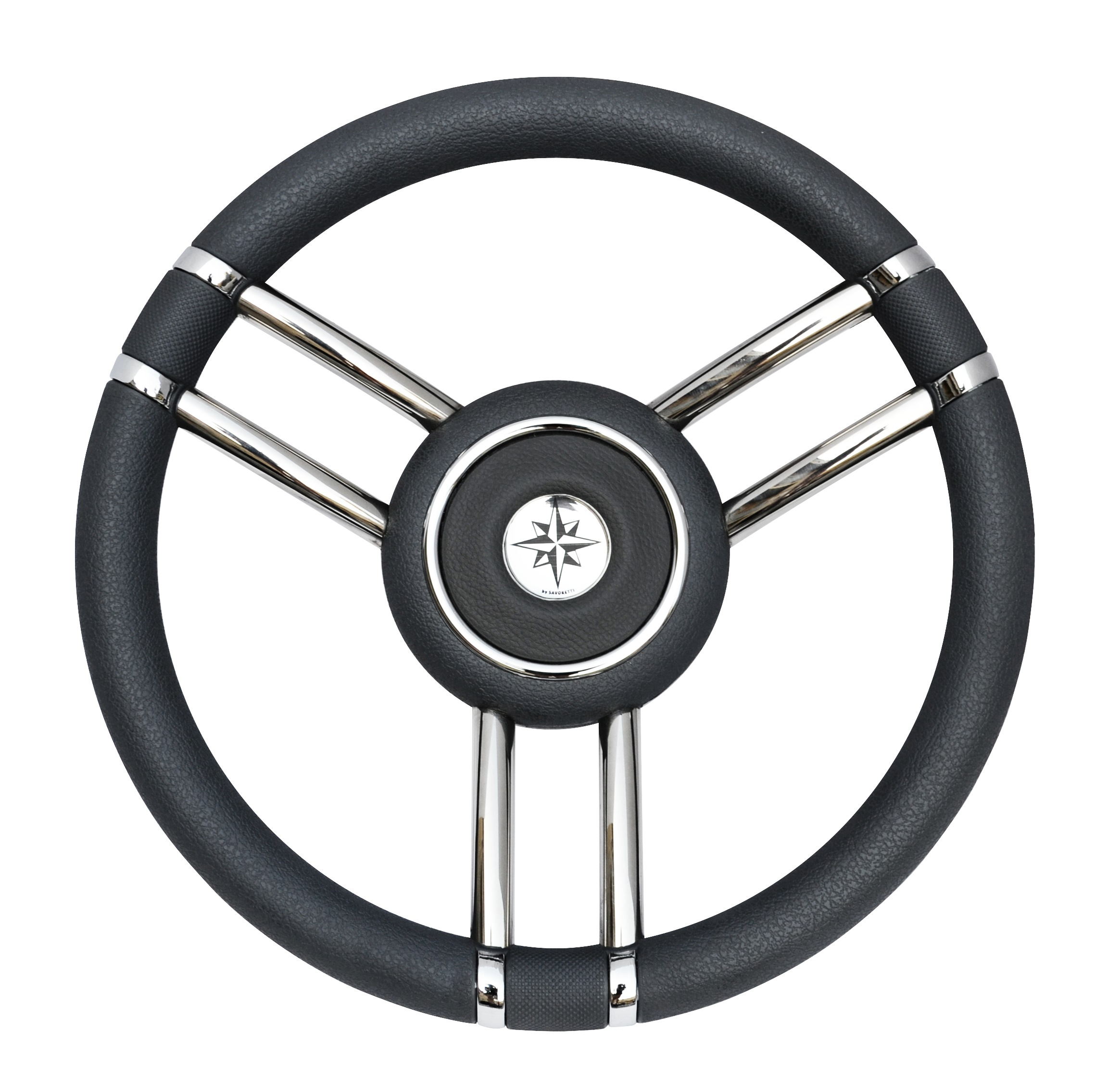Ruota timone T27 nero Ø mm.350
