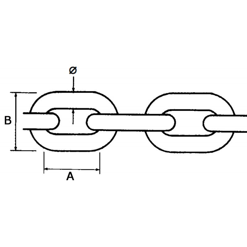 Miniatura: Catena zincata calibrata 75MT Ø MM.12
