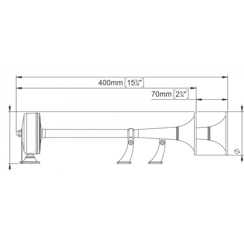 Miniatura: Tromba EMX2 elettromagnetica 24V