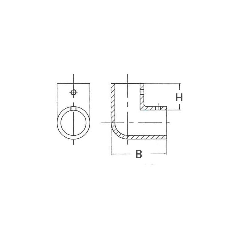 Miniatura: Raccordo angolare 90° Ø MM.25