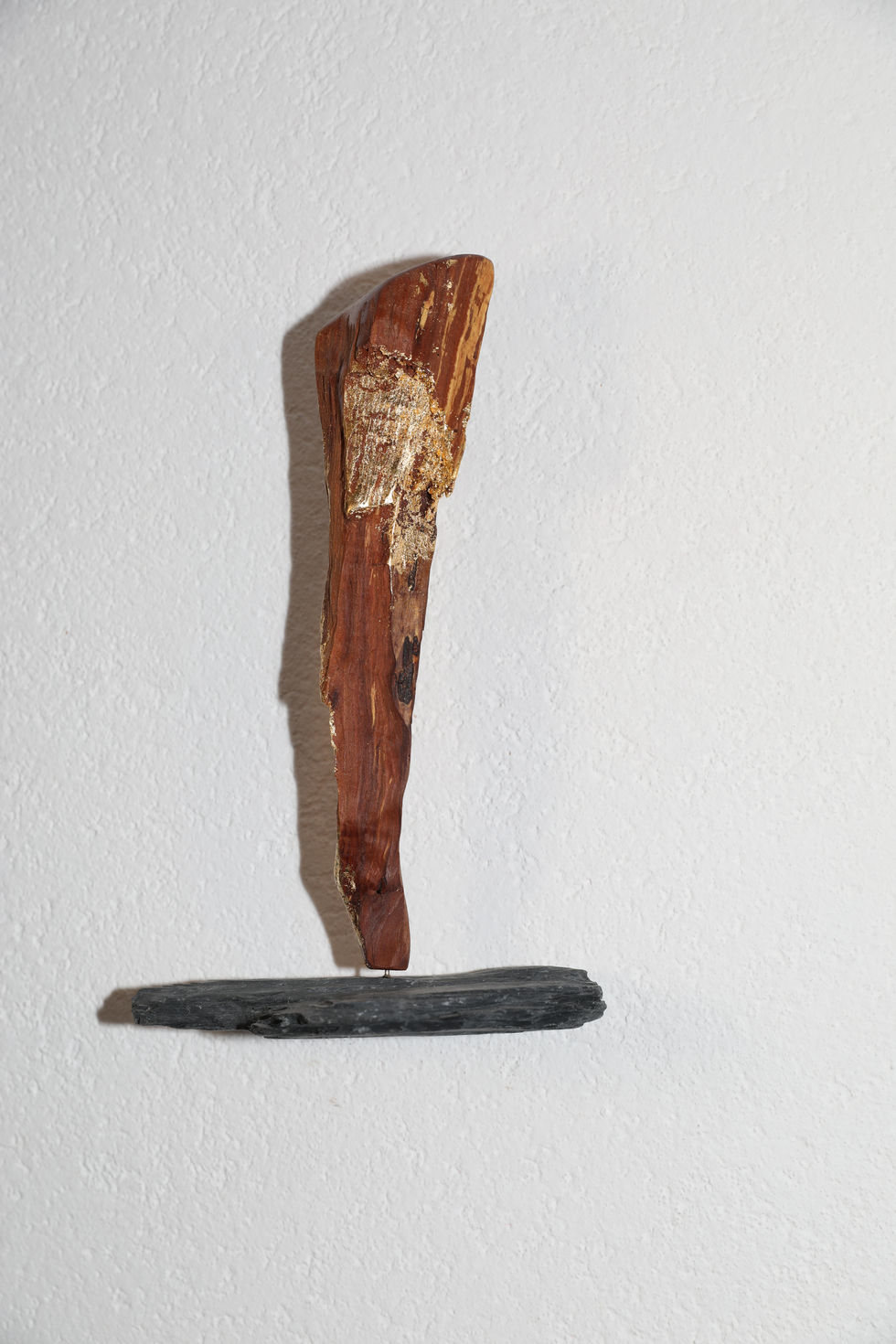 Holzskulptur zur Wandmontage, Apfel-Baum, H45cm