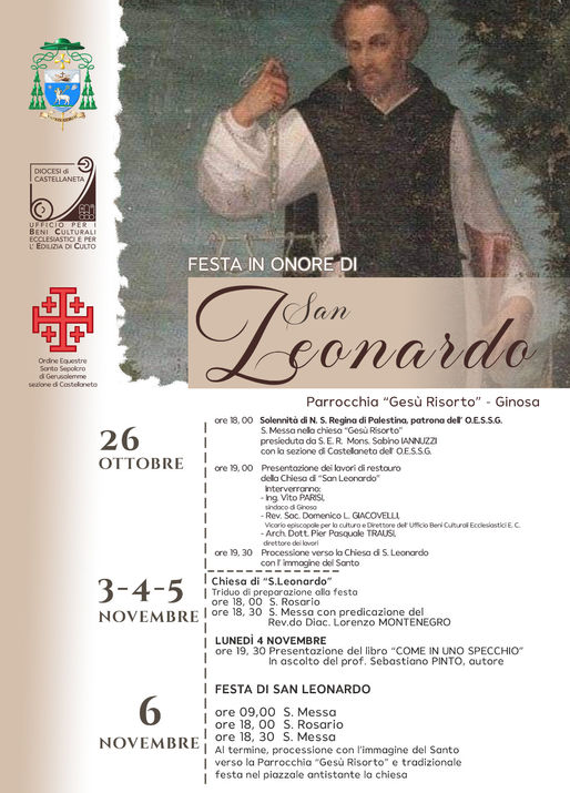 Presentazione dei lavori di restauro della Chiesa di San Leonardo a Ginosa