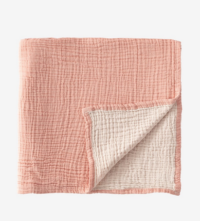 Miniaturbild: Babydecke Musselin - altrosa