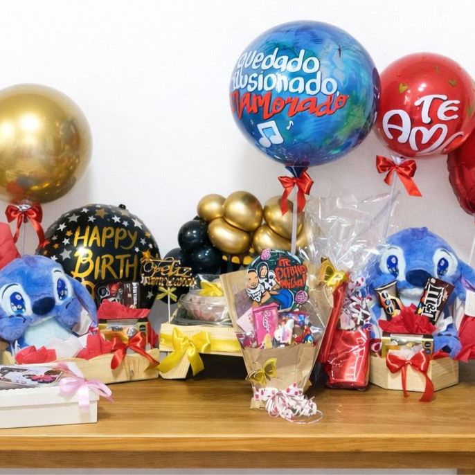 Mesa con Detalles del dia de san valentin