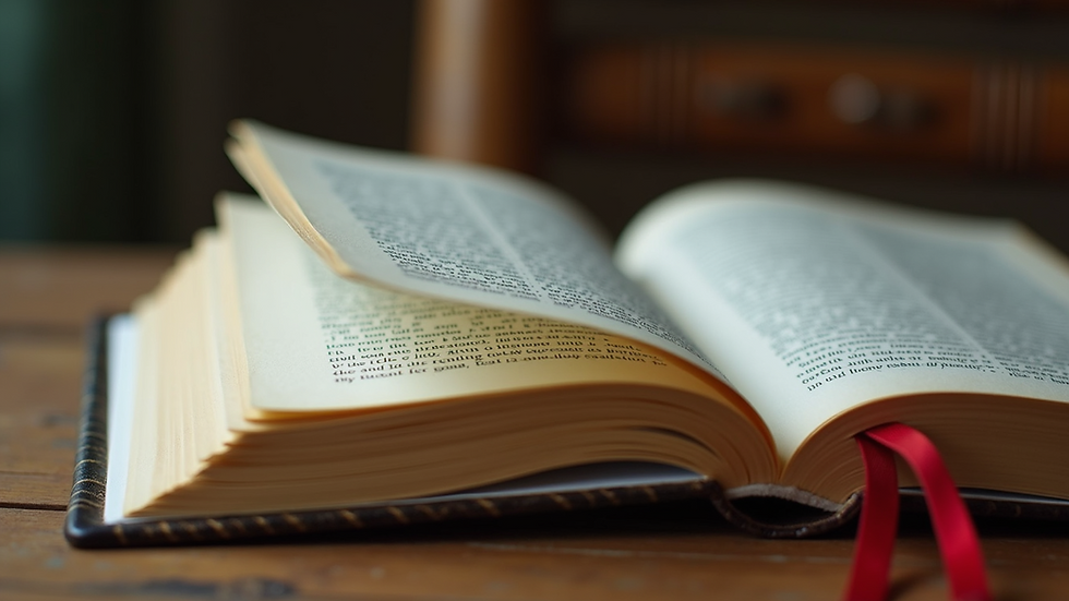 Close-up view of a classic book on sports literature