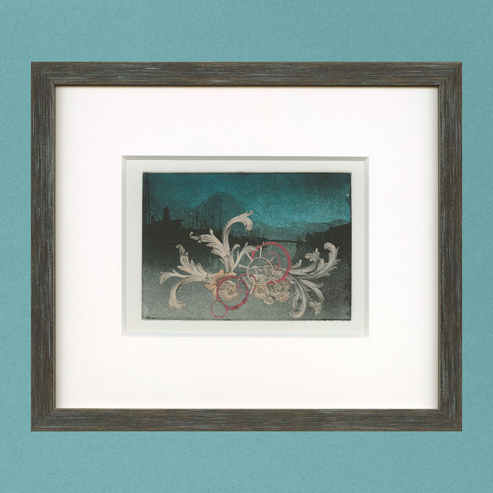 "Symphony of Sensation" Framed Original Fine Art Collage