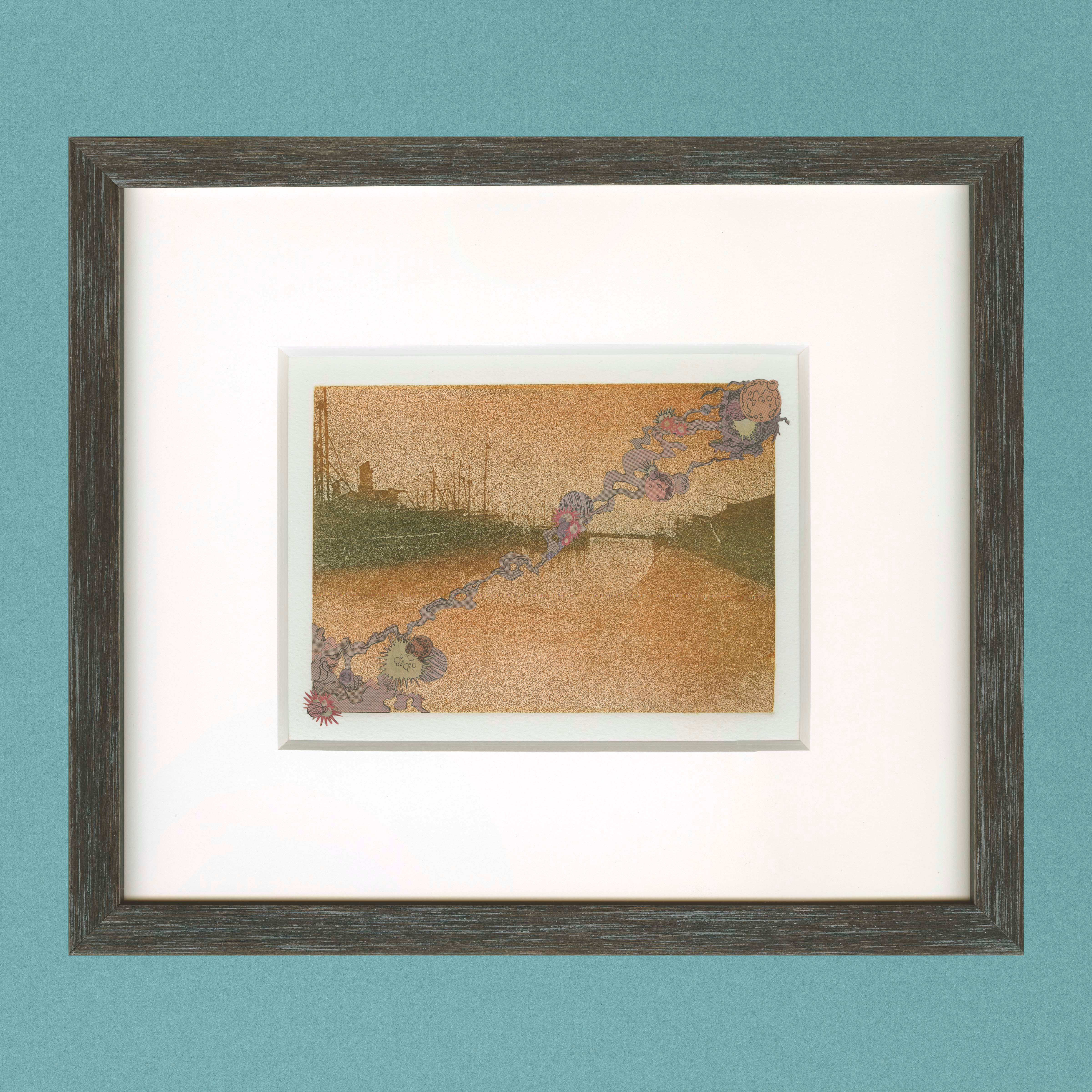 "Vigorously Menacing" Framed Original Fine Art Collage